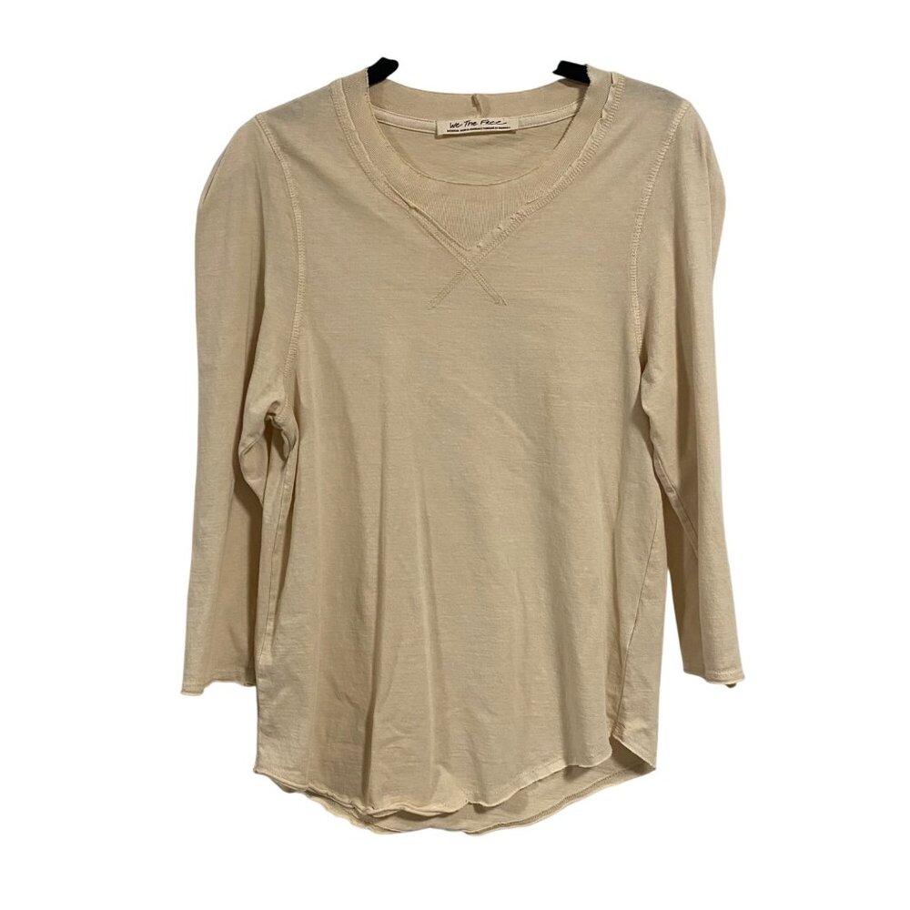Free People We the Free Free People Clover Top in‎ Oatmeal Size M
